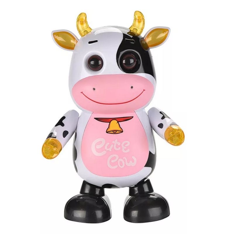 DAYOSHOP - Vaca Robot Granja Juguete Luces Sonido Movimiento Bateria
