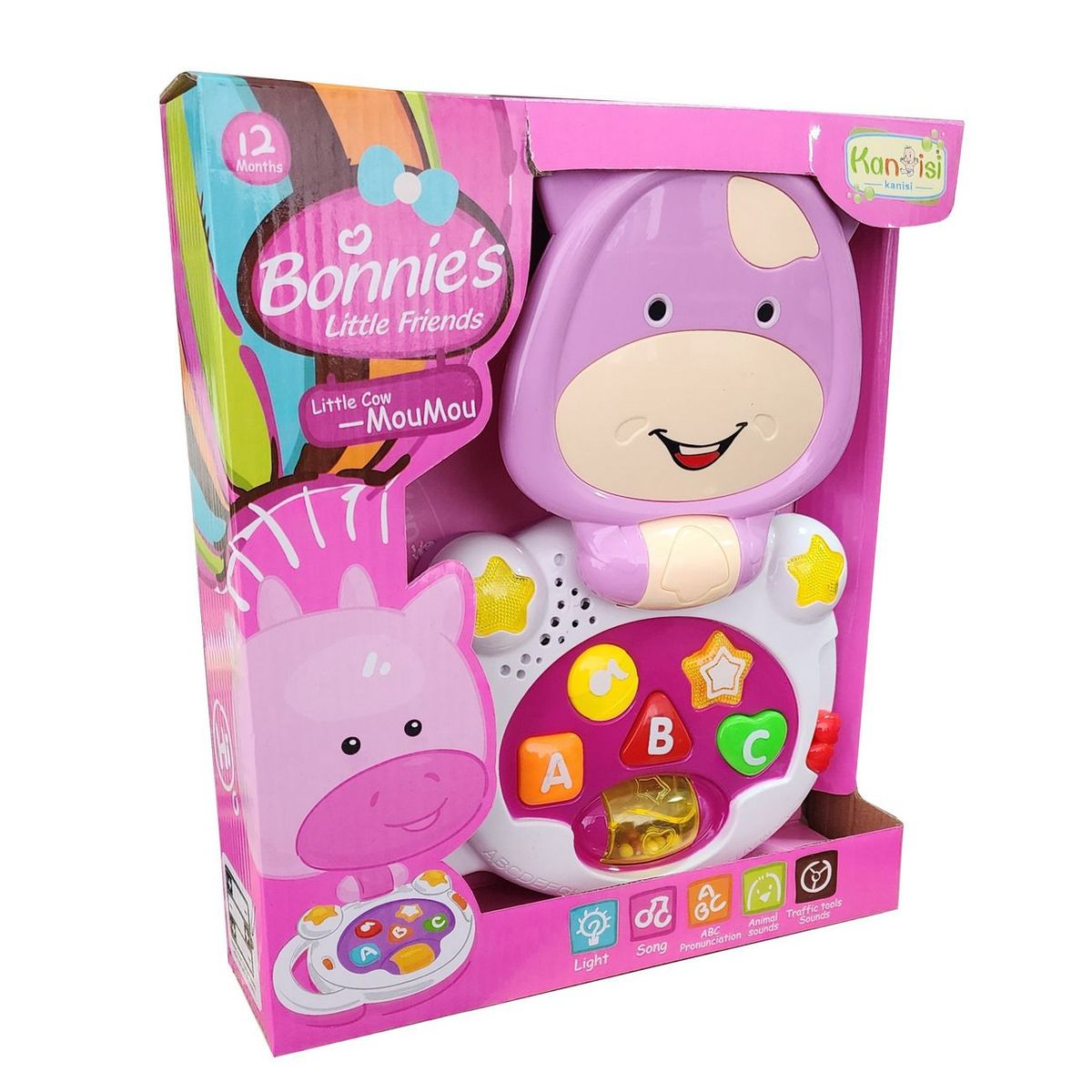 DAYOSHOP - Piano Vaca Infantil Letras Sonido Musica Bebes Niñobateria