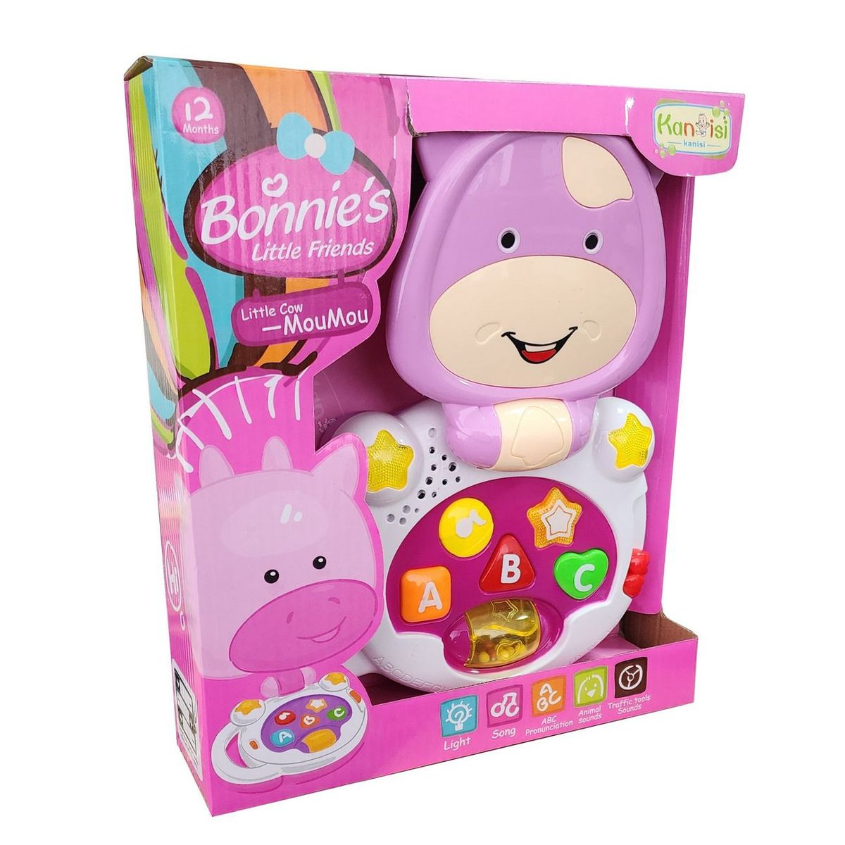 DAYOSHOP - Piano Vaca Infantil Letras Sonido Musica Bebes Niñobateria