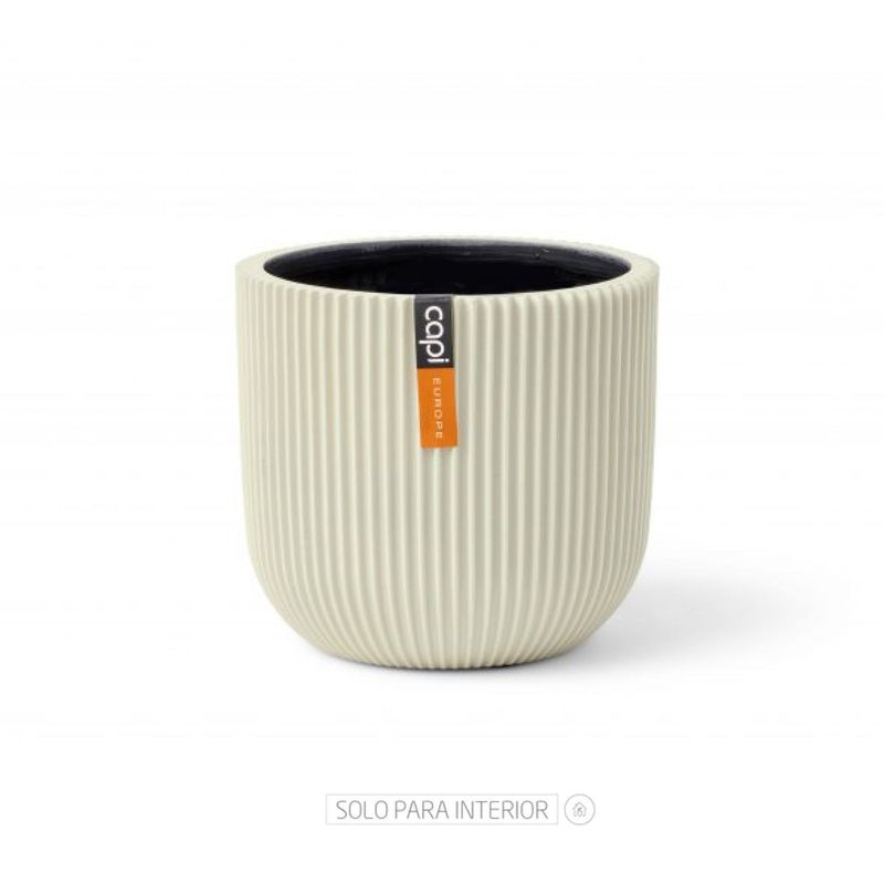 TUMATERA - Matera Conic Round Groove 17 Cm Beige