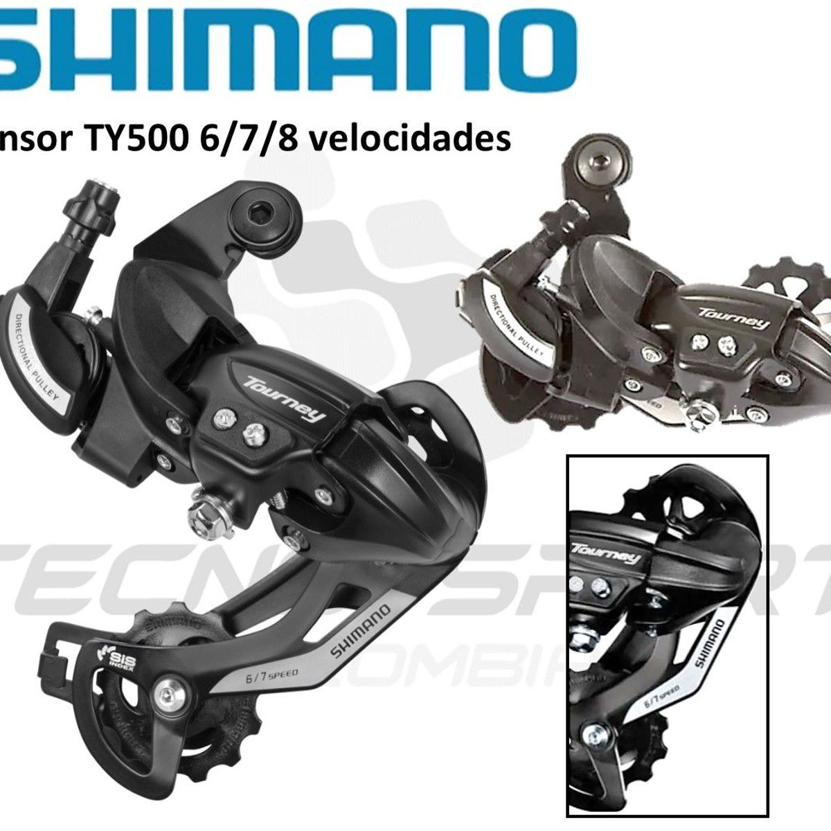 SHIMANO - Tensor Shimano Tourney Ty500 6 / 7 Velocidades Bicicleta Mtb