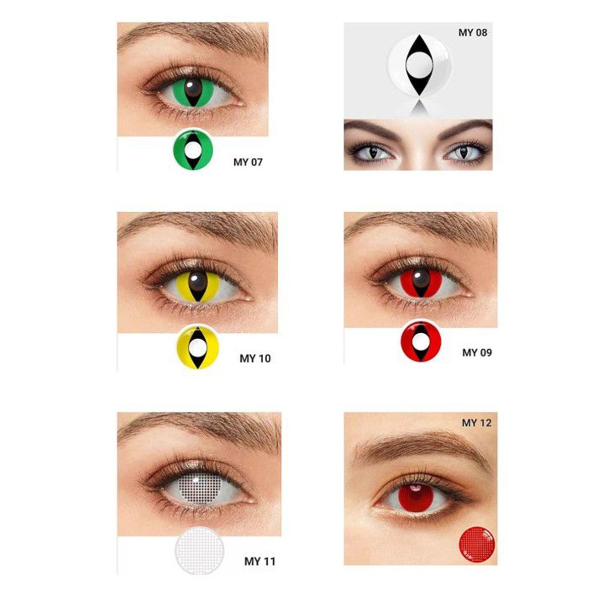 GENERICO - lentes de contacto Halloween  porta lentes MY05