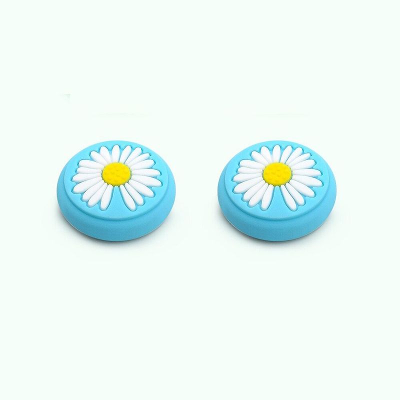 GENERICO - Protectores de Joystick para Nintendo Switch - Ultra Ligero  Azul Flor