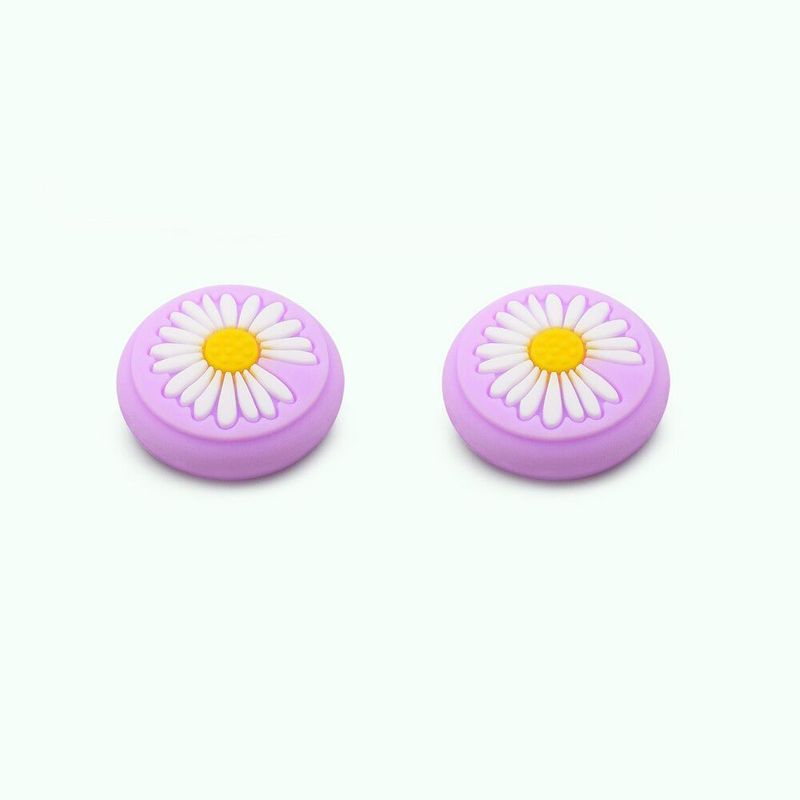 GENERICO - Protectores de Joystick para Nintendo Switch - Ultra Ligero  Purpura Flor