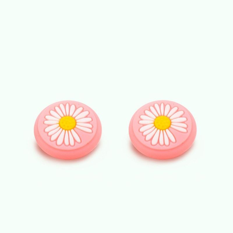 GENERICO - Protectores de Joystick para Nintendo Switch - Ultra Ligero  Rosado Flor