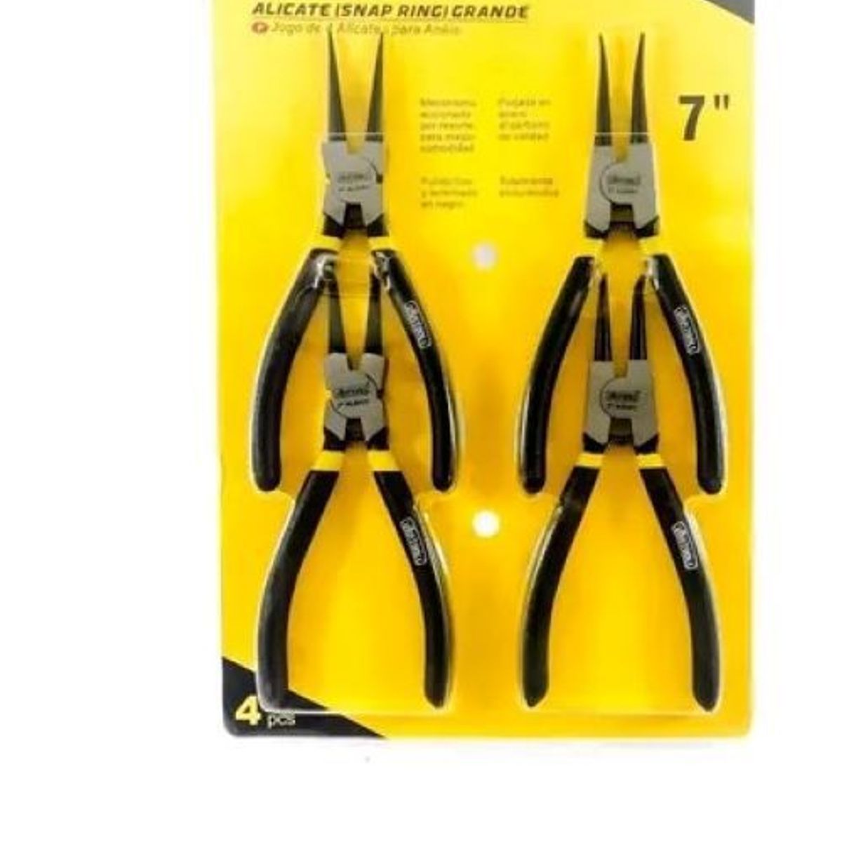 GENERICO - Juego De Pinzas Saca Pines 4pcs 7pulgadas Marca Uyustools.