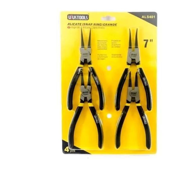 GENERICO - Juego De Pinzas Saca Pines 4pcs 7pulgadas Marca Uyustools.
