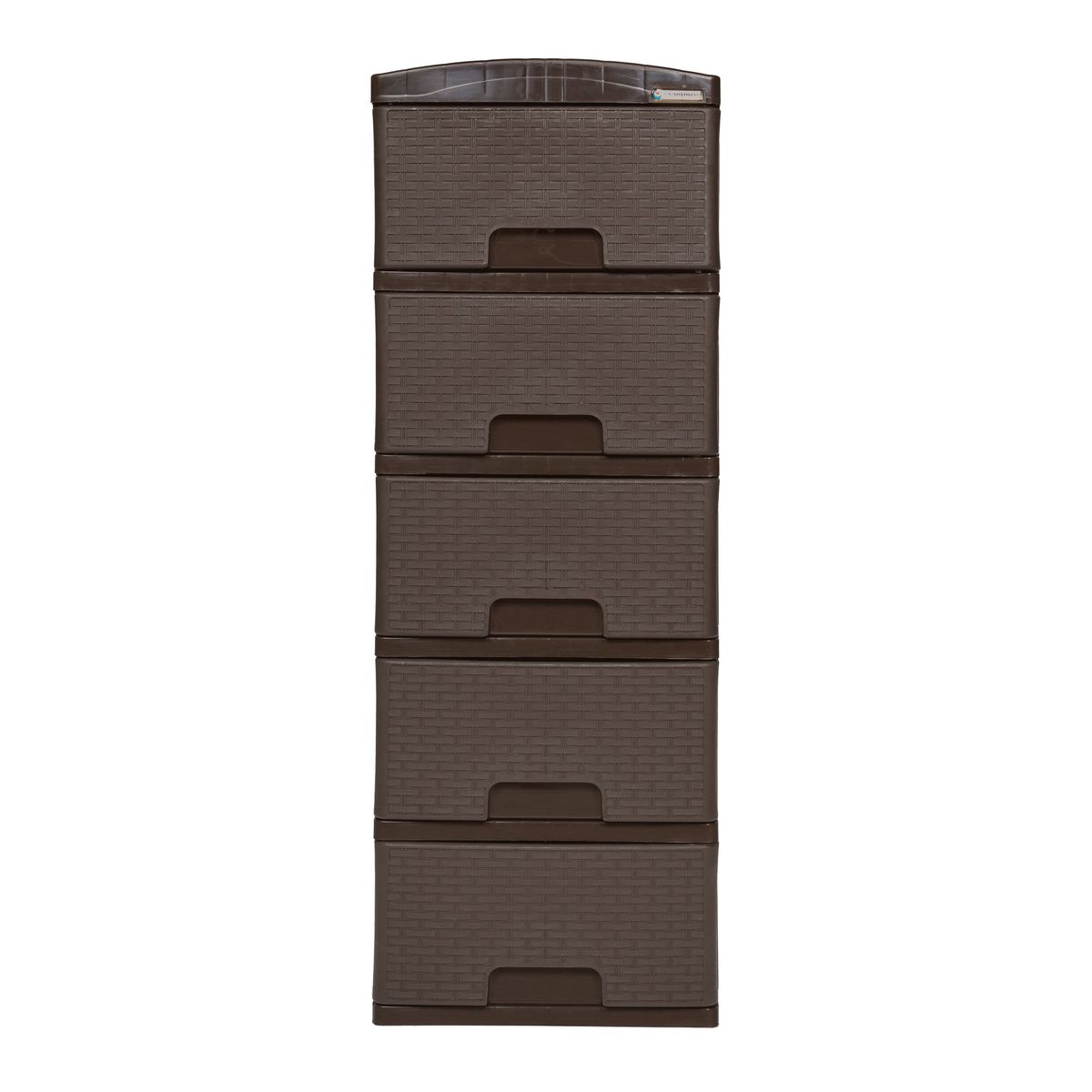 COLPLAST - Practimueble Apariencia Rattan 5 Gavetas Colplast Color Wengue