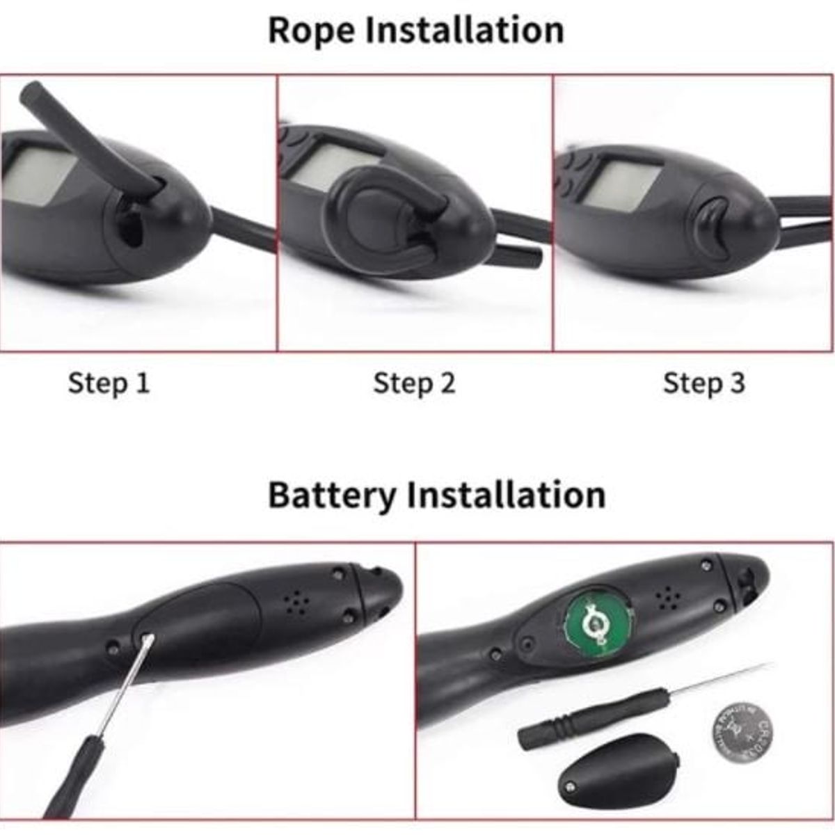 GENERICO - CUERDA PARA SALTAR CON CONTEO DIGITAL  MAS PESOS