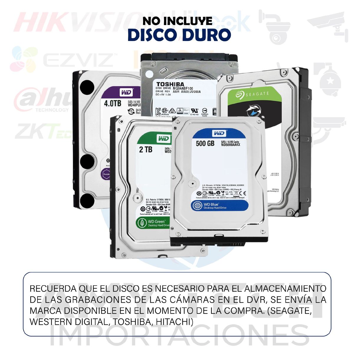 HILOOK - KIT HIKVISION HILOOK DVR 8CH 1080P + 4 CÁMARAS DE SEGURIDAD CCTV