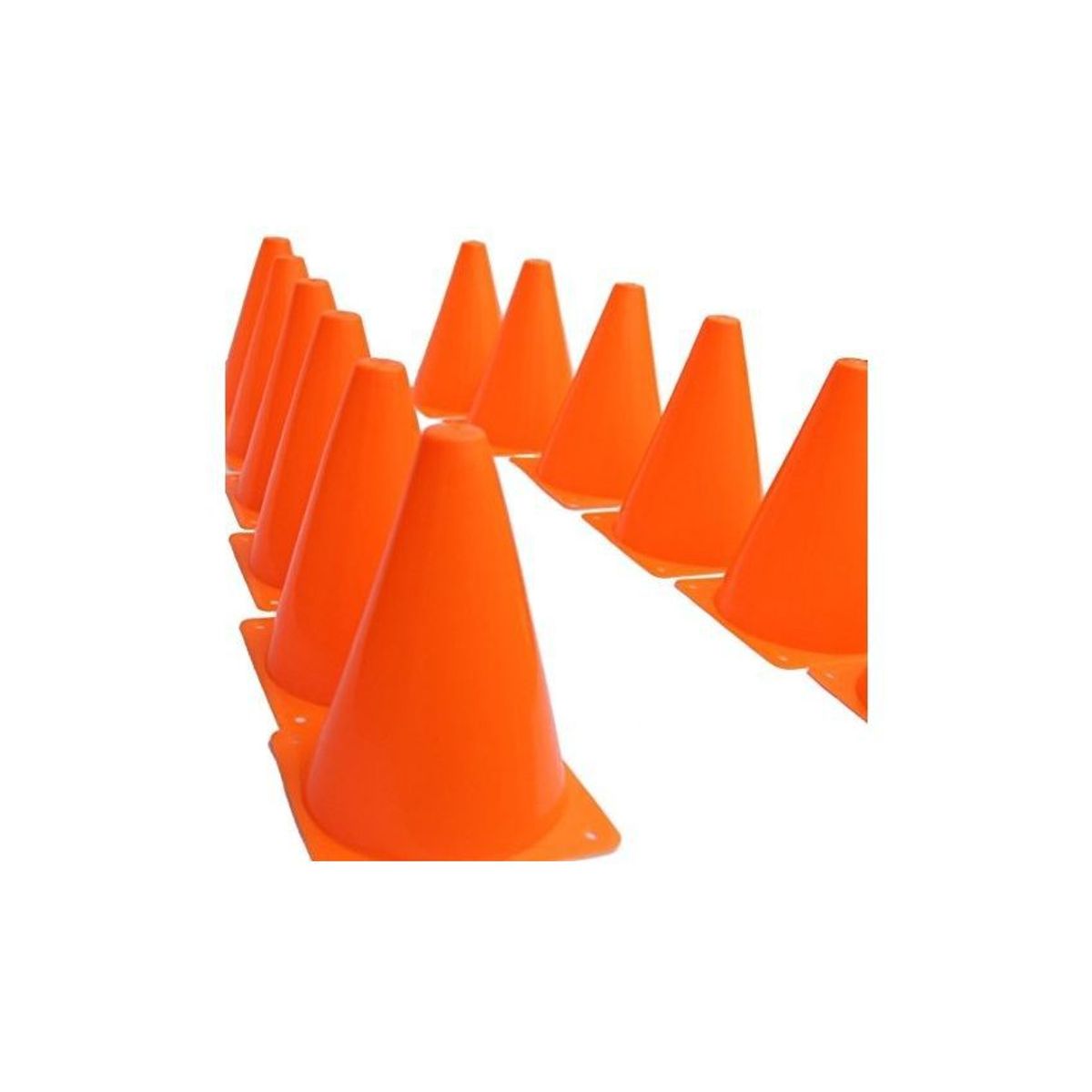 GENERICO - 12 conos deportivos para entrenamiento y agilidad futbol