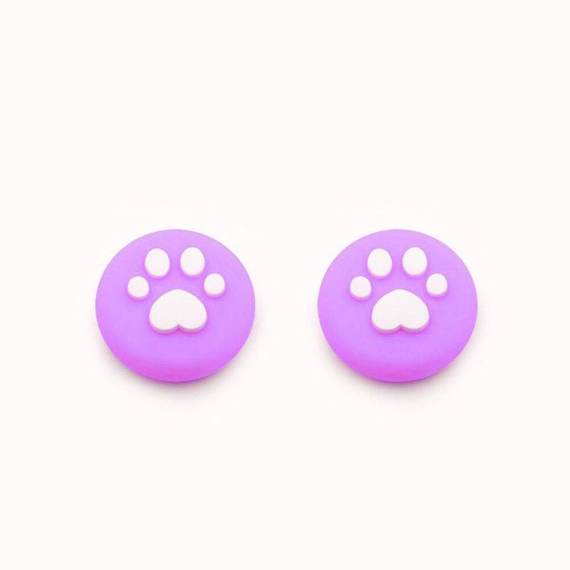 GENERICO - Protectores de Joystick para Nintendo Switch - Ultra Ligero  Purpura Huella