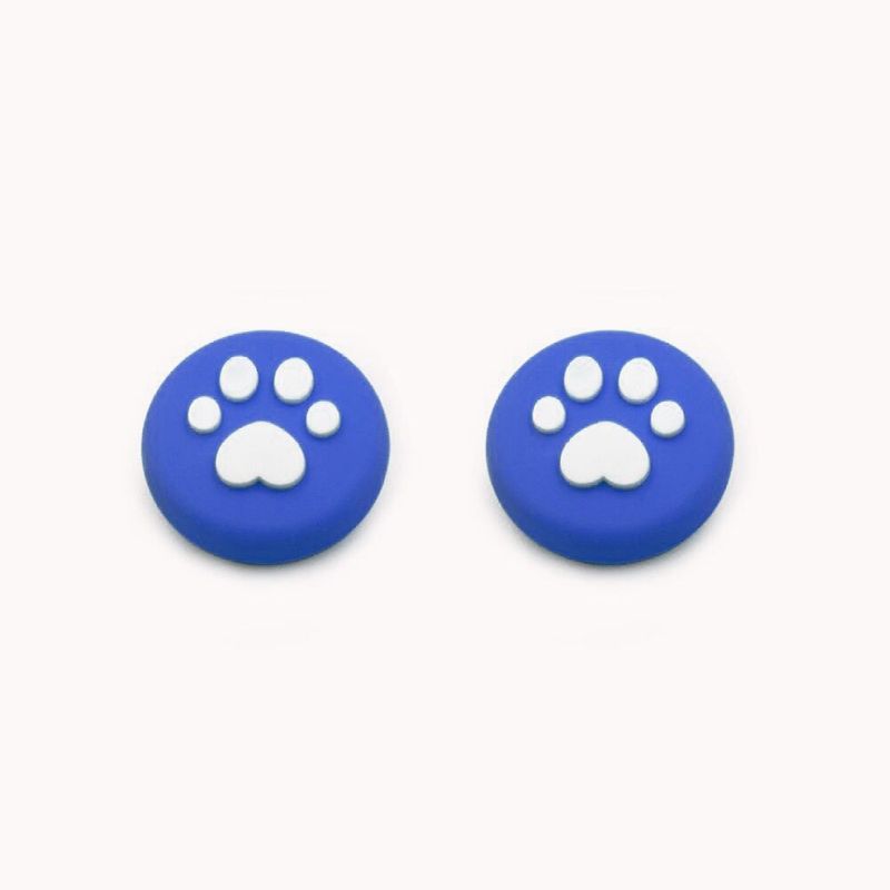 GENERICO - Protectores de Joystick para Nintendo Switch - Ultra Ligero  Azul Huella