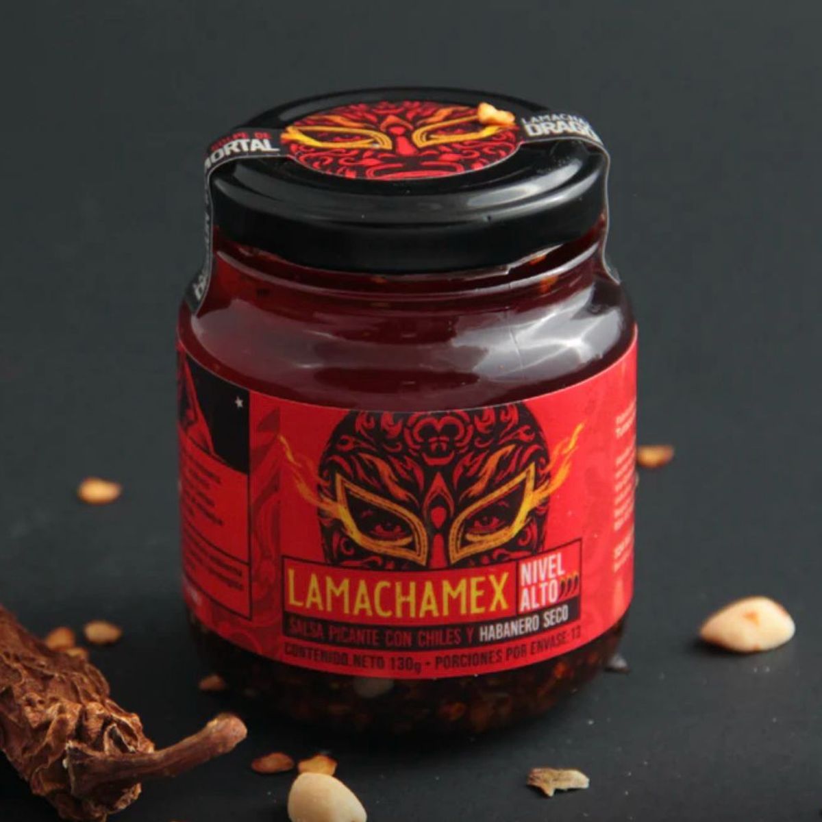 GENERICO - salsa macha de habaneros secos (picante alto) x 130 g