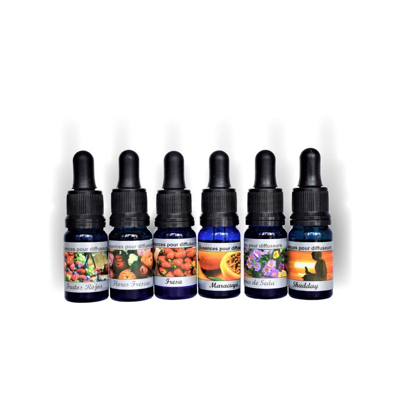 ECOESENCIAS - Esencias Hidrosolubles x 12 und gotero fragancias para difusor