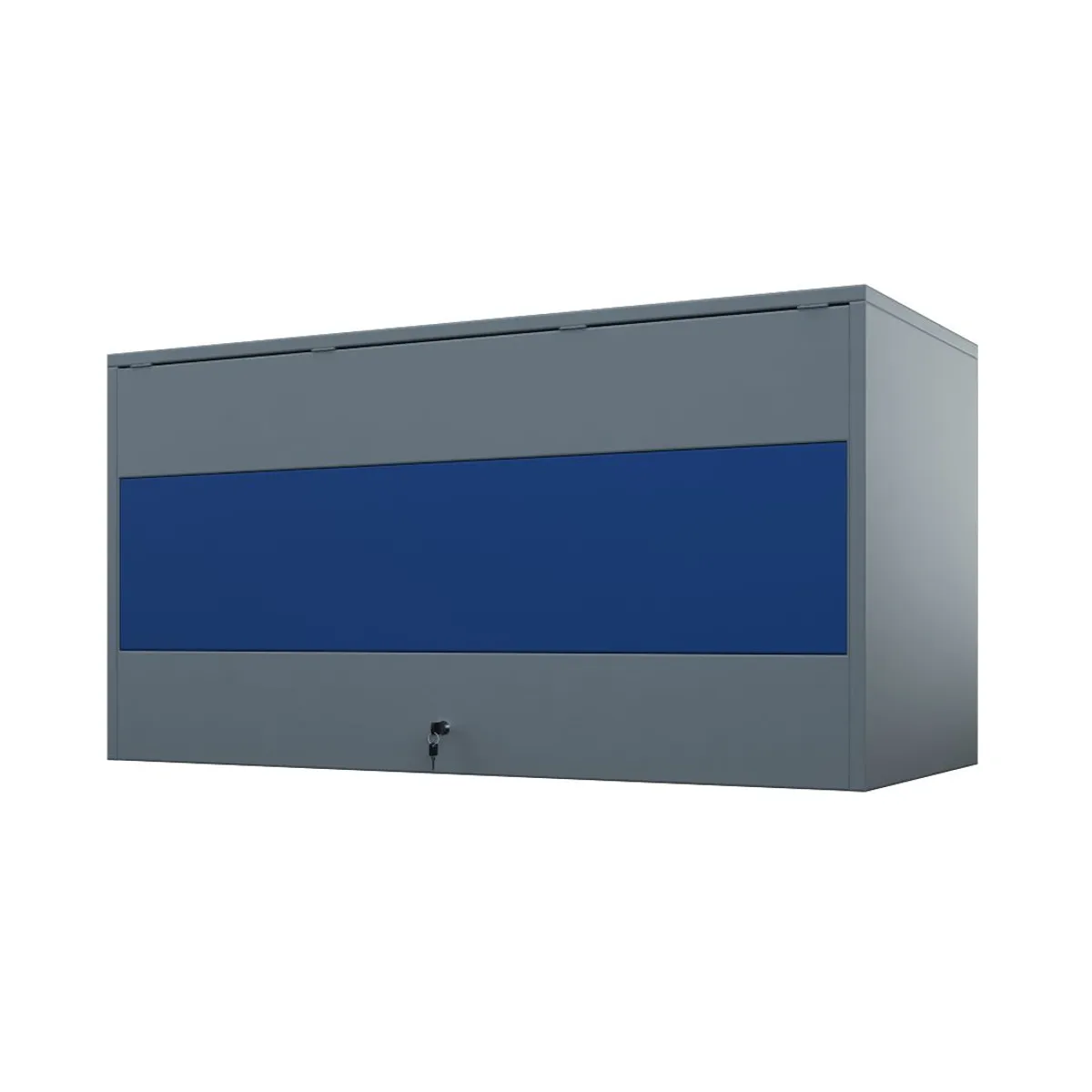 GENERICO - Gabinete Aéreo Metálico o Archivador colgante Gris con Azul