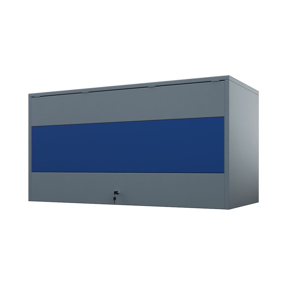 GENERICO - Gabinete Aéreo Metálico o Archivador colgante Gris con Azul