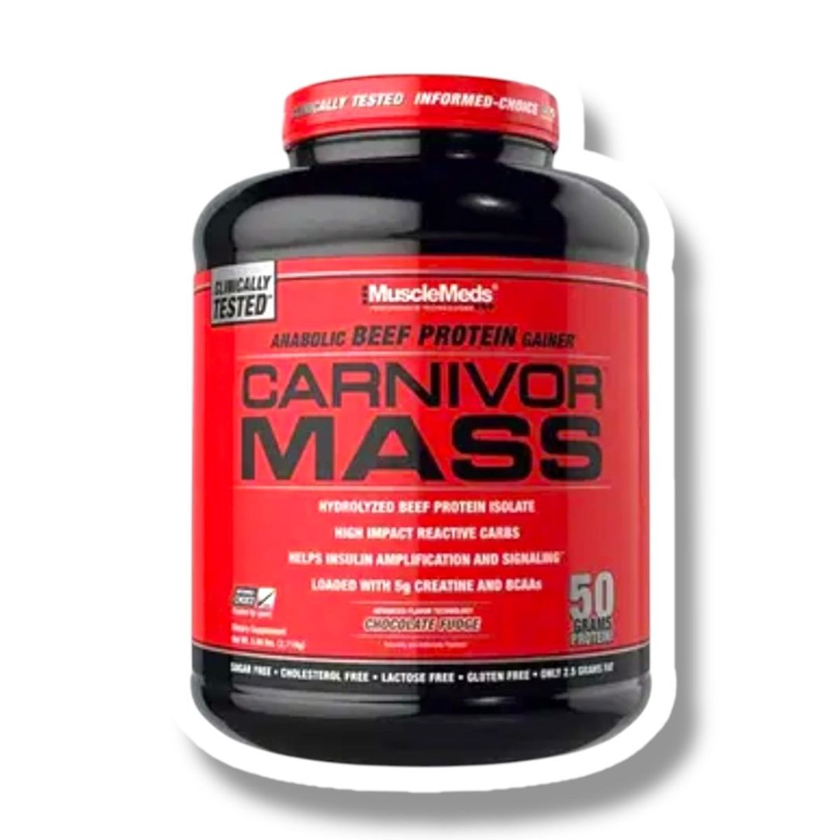 MUSCLEMEDS - Carnivor Mass 57L Aislado de Proteina Carne de Res Lab Musclemed