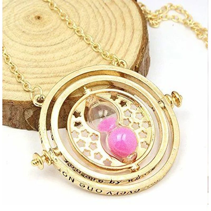 GENERICO - Collar Giratiempo Harry Potter Arena Rosa