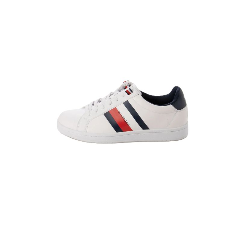 TOMMY HILFIGER - Tenis Blancos Casuales Para Hombre Tommy Hilfiger