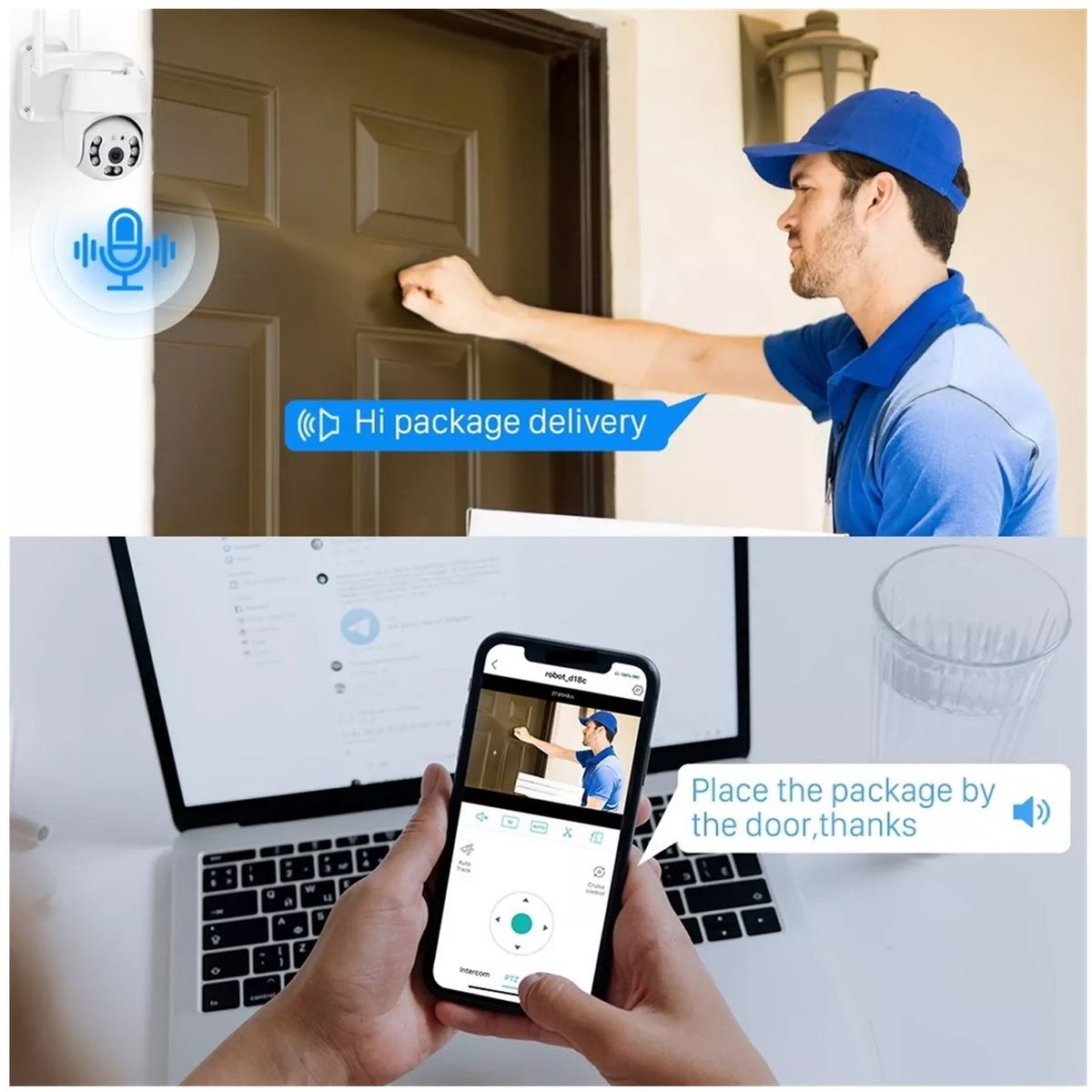 ONE PIXEL - Camara Ip De Seguridad Exterior 1080P Domo 360 Ptz Wifi ONE PIXEL