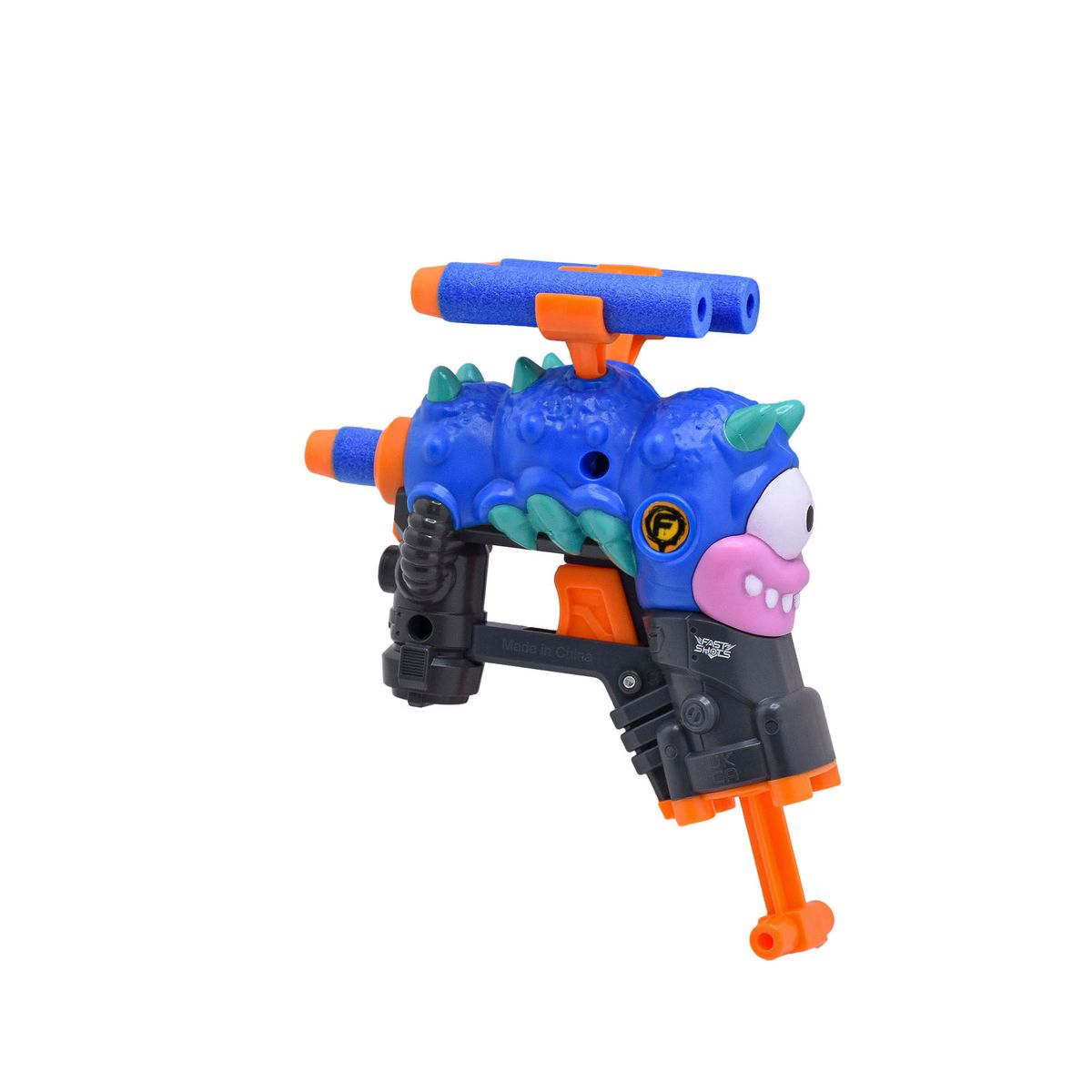 TOY LOGIC - Set Lanzador Monstruo 3 Dardos Espuma Fast Shots