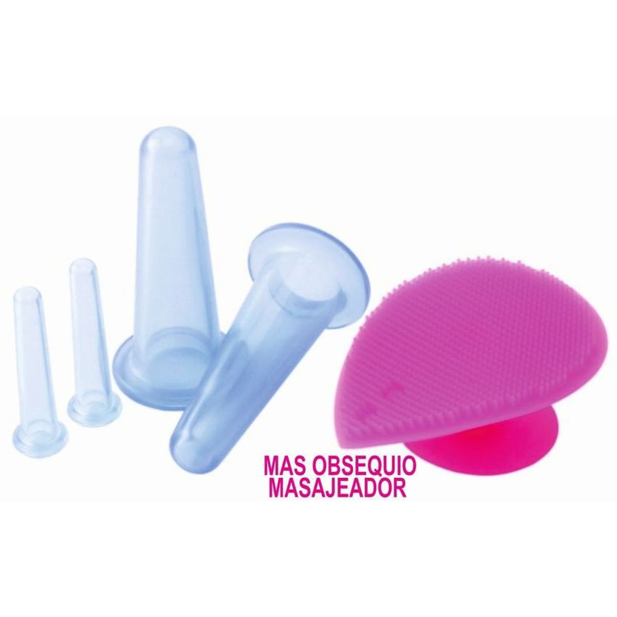PIEL DE MUJER - Set ventosas silicona facial más obsequio
