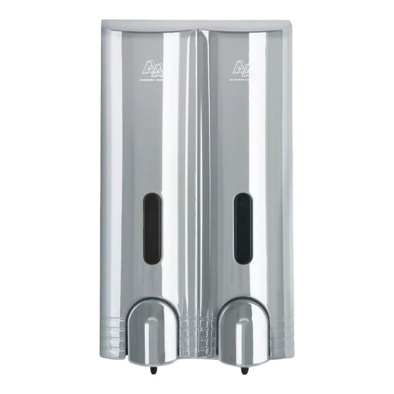 ACCESORIOS Y ACABADOS - Dispensador de Jabón Vertical Doble AyA ABS Cromado