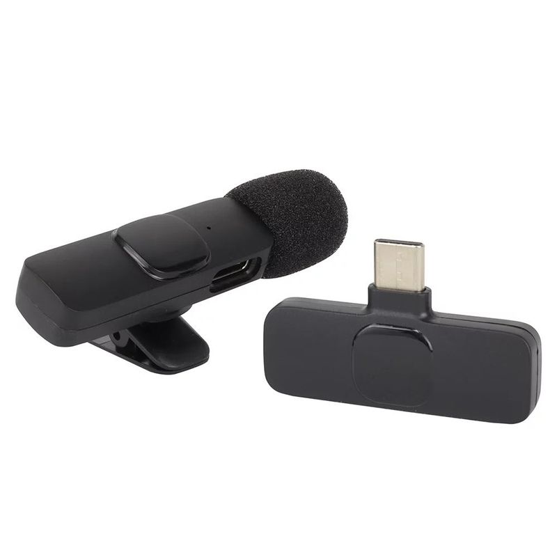 GENERICO - Microfono Inalambrico de Solapa Para Celular y Tablet Tipo C