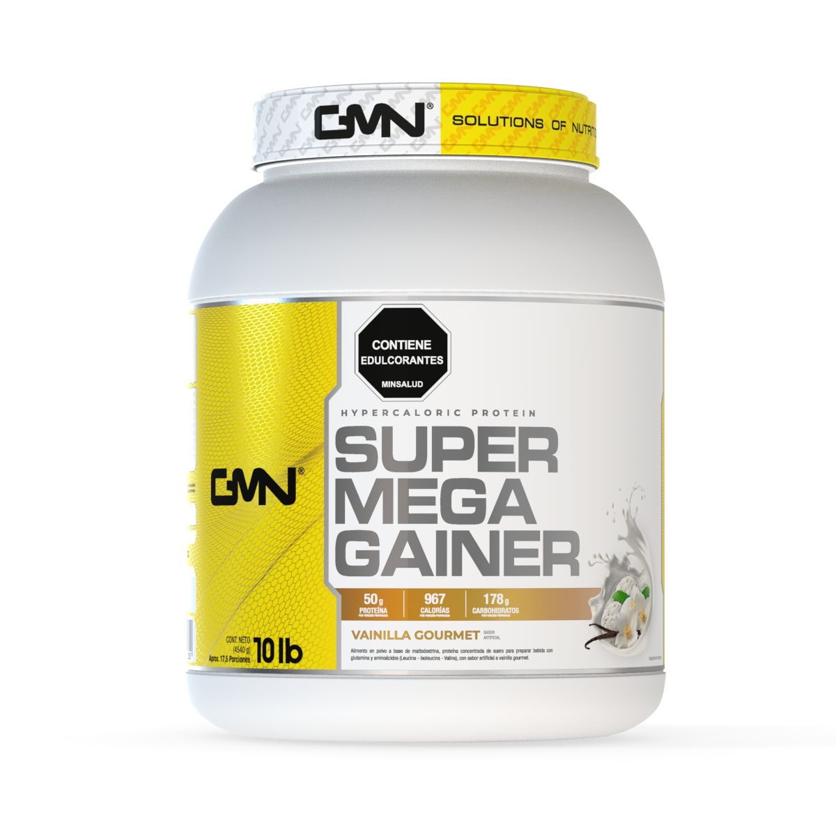 GMN - Super Mega Gainer 10 libras -  Proteína Hipercalorica