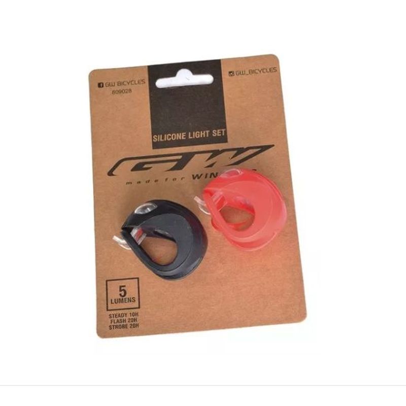 GW - Luz Para Bicicleta Delantera Y Trasera Para Bici set 2 Gw