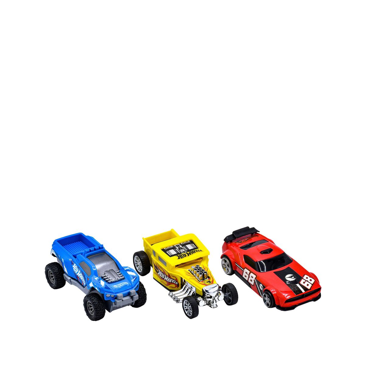 TOY LOGIC - Set X 3 Carros Fricción Fast Racer 13 Cms Hot Wheels