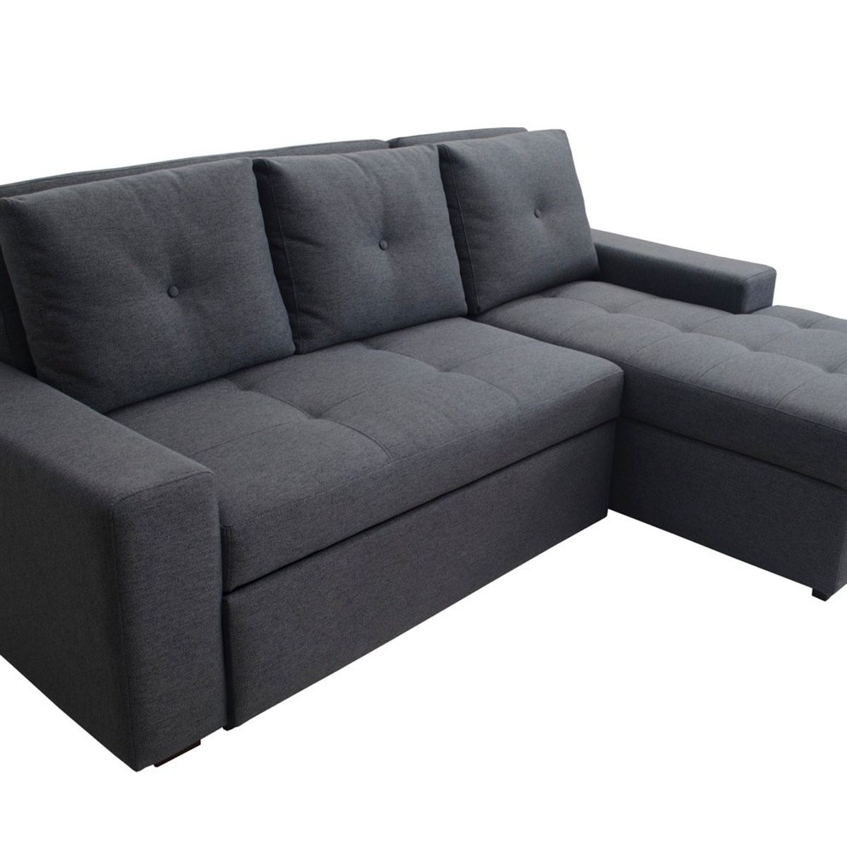 GENERICO - Muebles Modernos en L Sala Danubio con Sofá esquinero en Color Gris