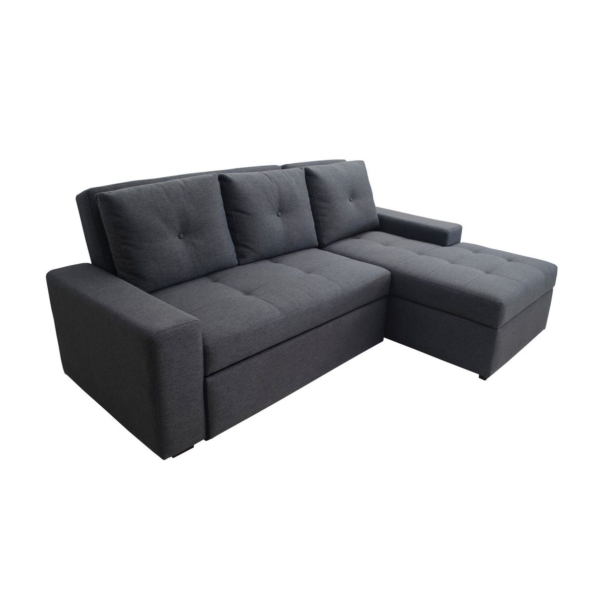 GENERICO - Muebles Modernos en L Sala Danubio con Sofá esquinero en Color Gris