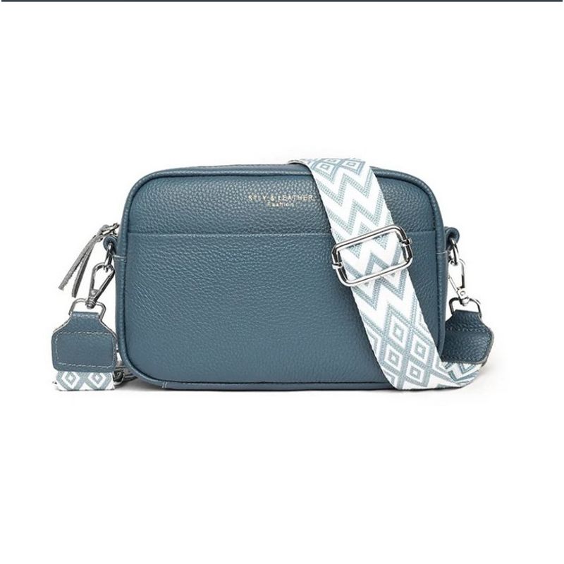 GENERAL - Bolso Bandolera Cuero Mujer Color Azul