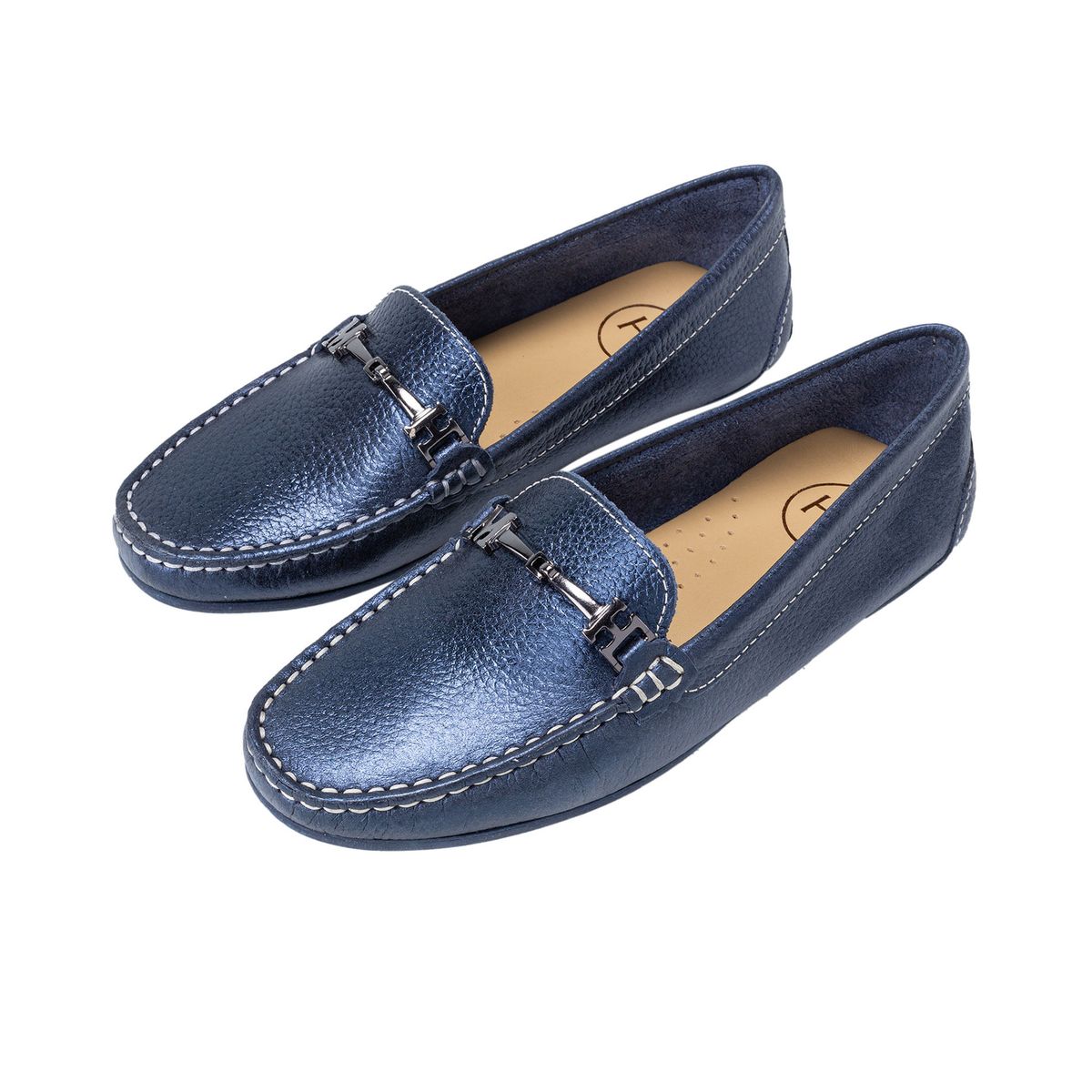 MARIO HERNANDEZ - Mocasín Anahi Azul Metálico MH Mocs