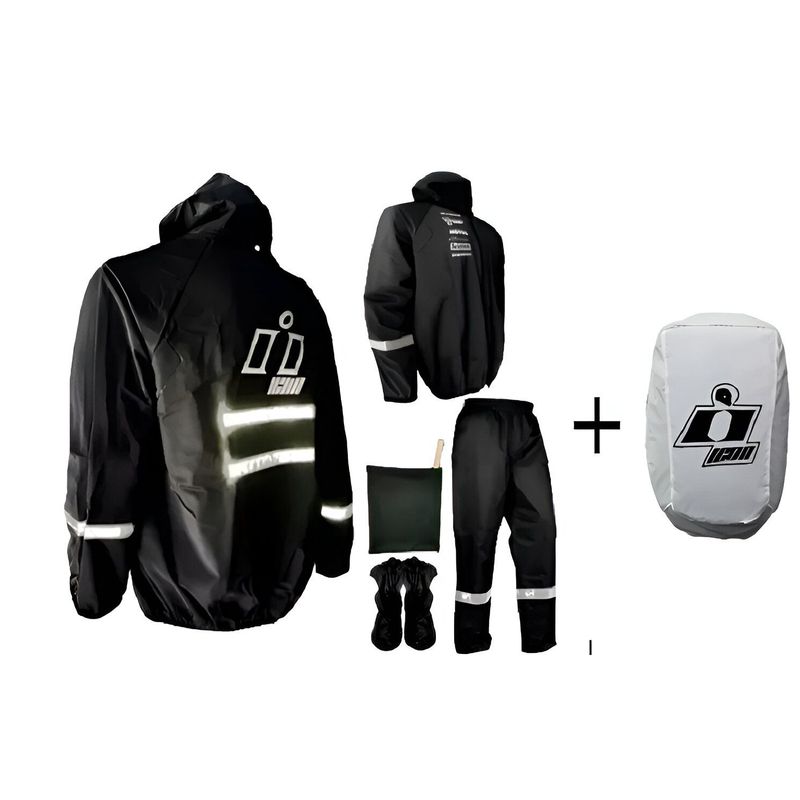 GENERICO - Combo Impermeable Moto 4 Piezas + Forro Maleta + Obsequios