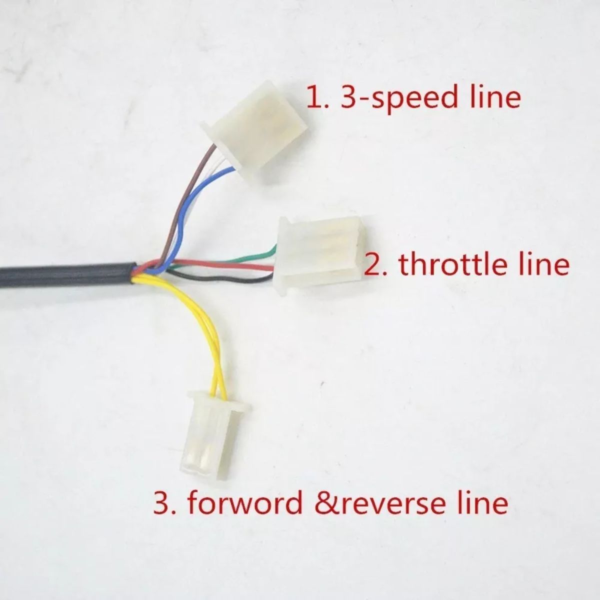 GENERICO - Acelerador De Bicicleta Eléctrica Con Reversa 24 A 96 V.