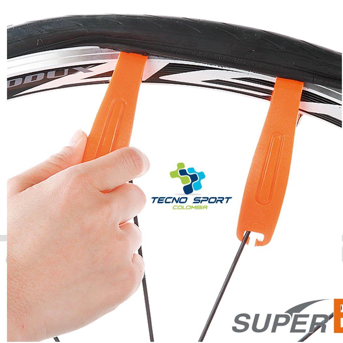 SUPER B - Herramienta Palanca Saca Llanta Bicicleta Super B 3 unidades