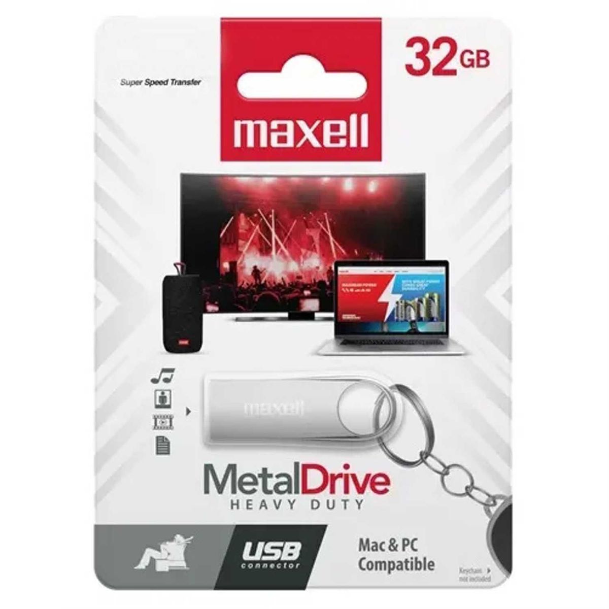 MAXELL - MAXELL MEMORIA USB METAL 32GB PUERTO 3.2