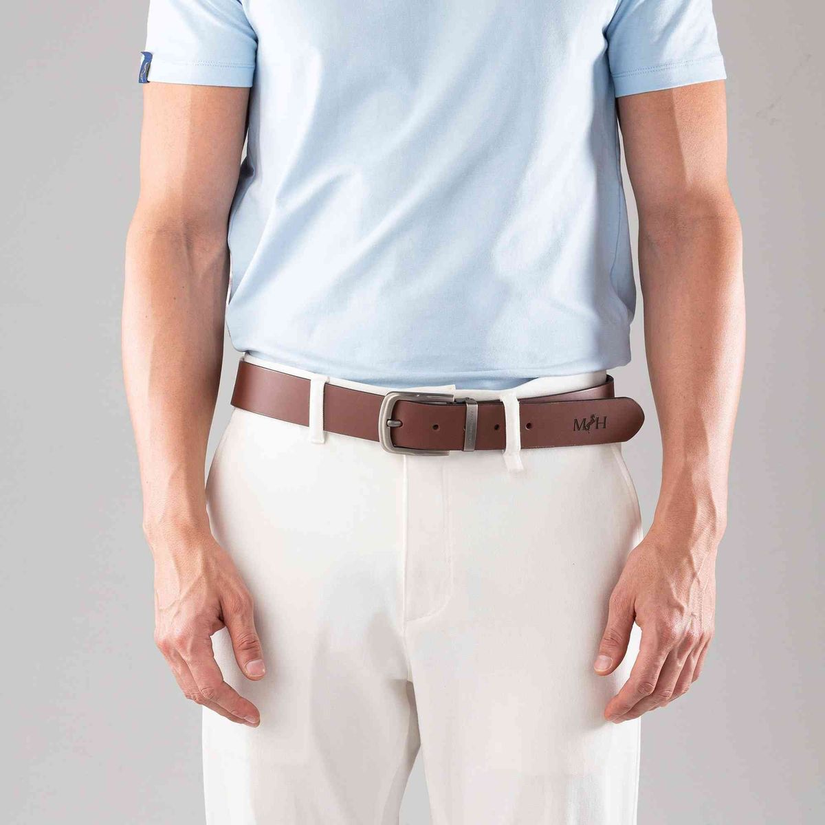 MARIO HERNANDEZ - Cinturón Formal Francisco Cognac