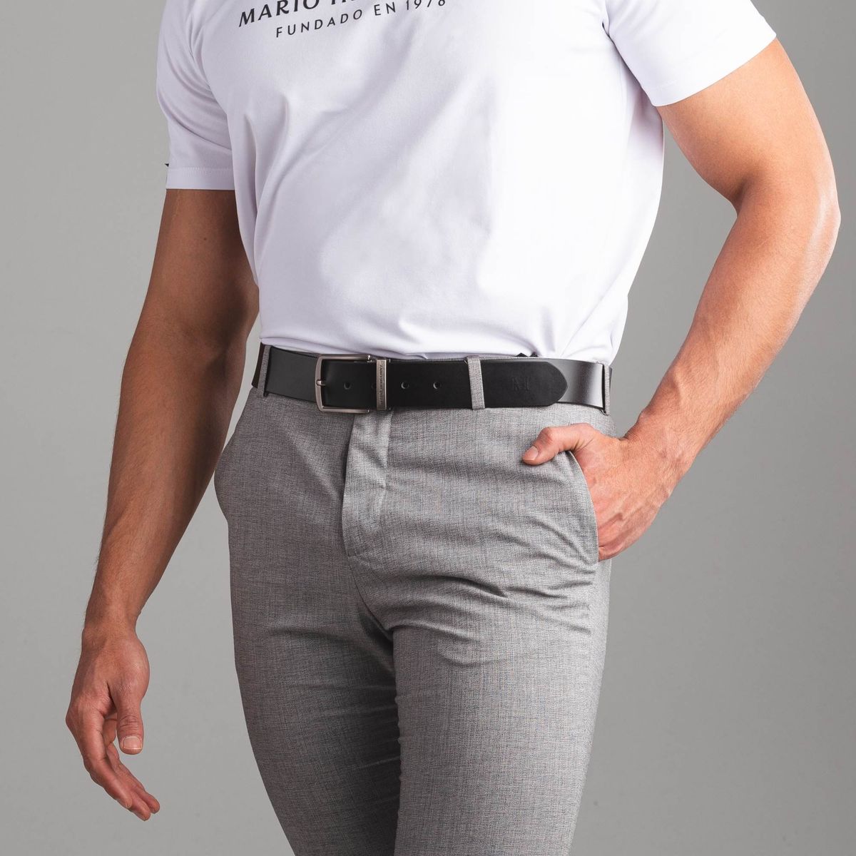 MARIO HERNANDEZ - Cinturón Formal Francisco Negro