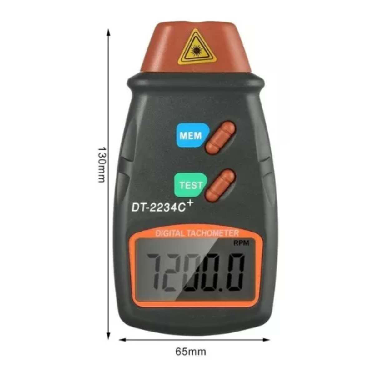 GENERICO - Tacómetro Digital Láser Sin Contacto Medidor de RPM