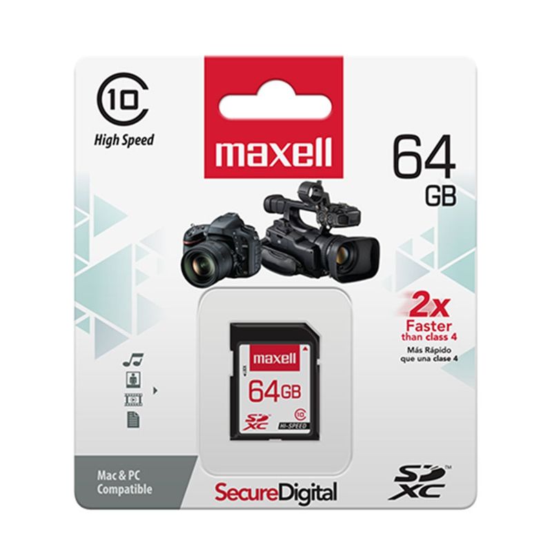 MAXELL - MAXELL MEMORIA SD 64GB CLASS 10 SDXC