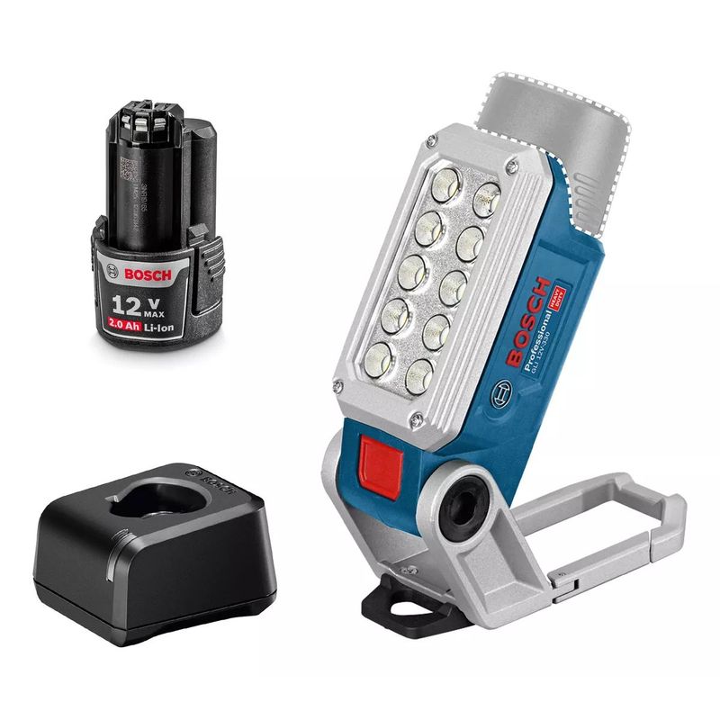 BOSCH - LINTERNA BOSCH GLI 12V-330 BARETOOL  BATERÍA  CARGADOR.