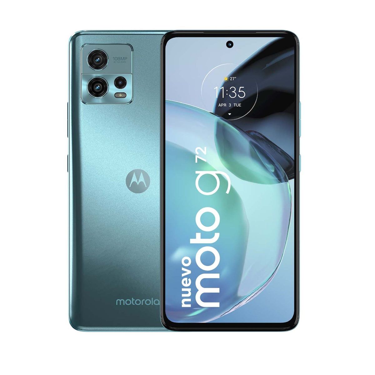 MOTOROLA - Celular MOTOROLA G72 128GB Azul