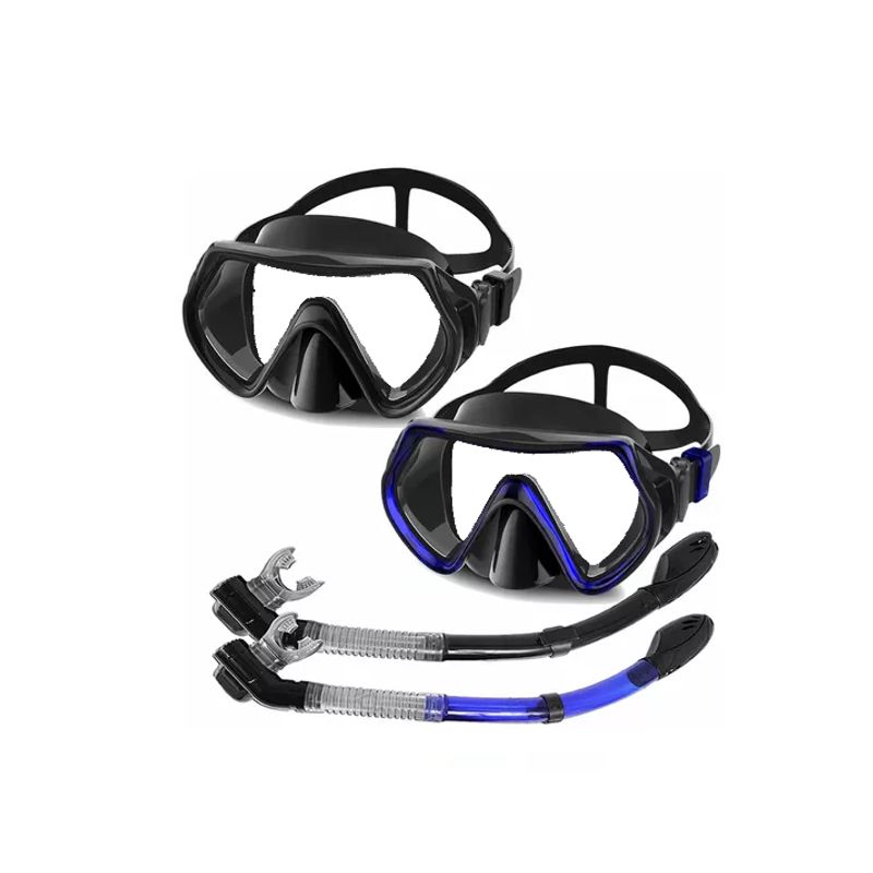 WONDER SPORT - Careta en vidrio templado+ snorkel profesional doble valvula