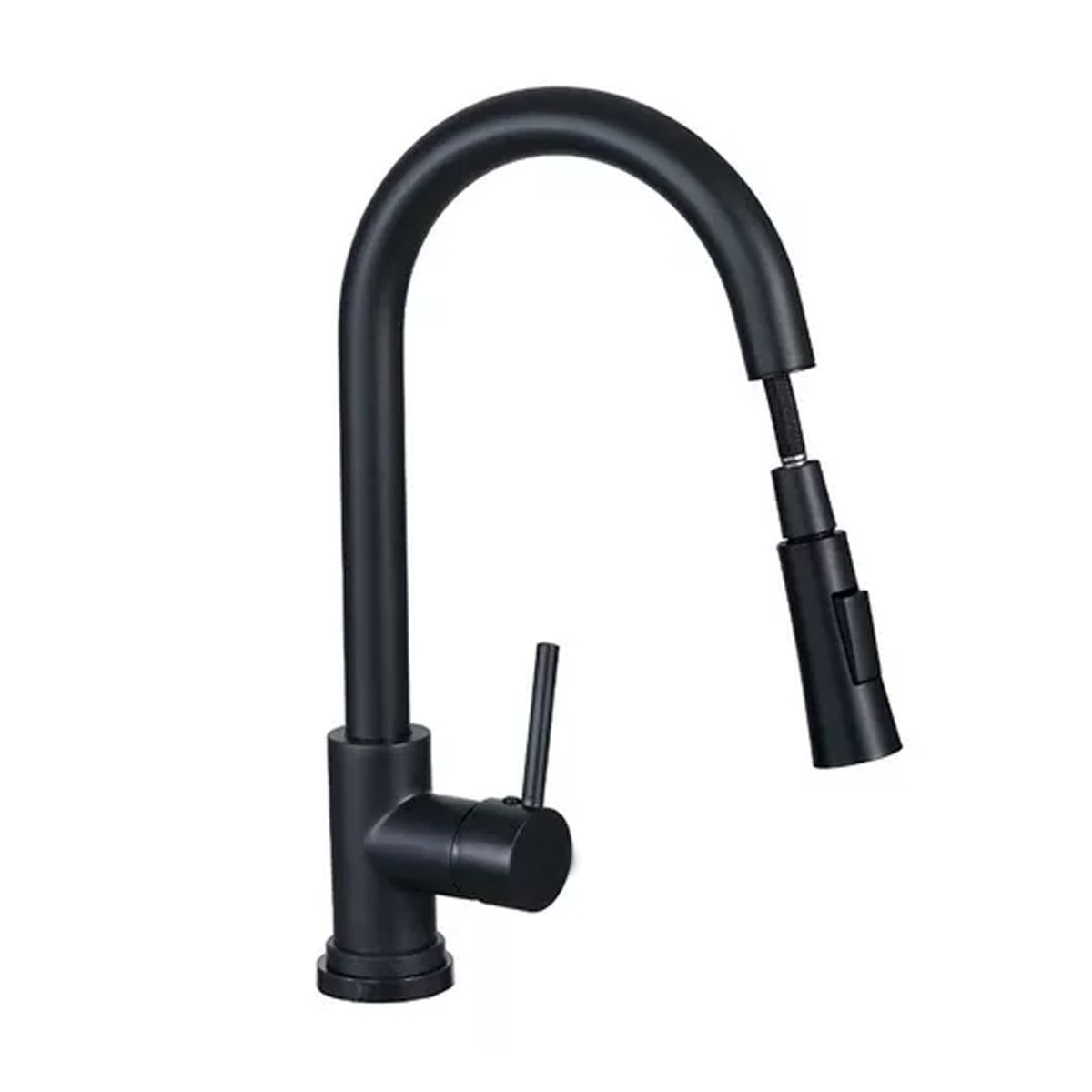 GENERICO - Grifería Lavaplatos Extraíble Monocontrol Con Sensor Negra.