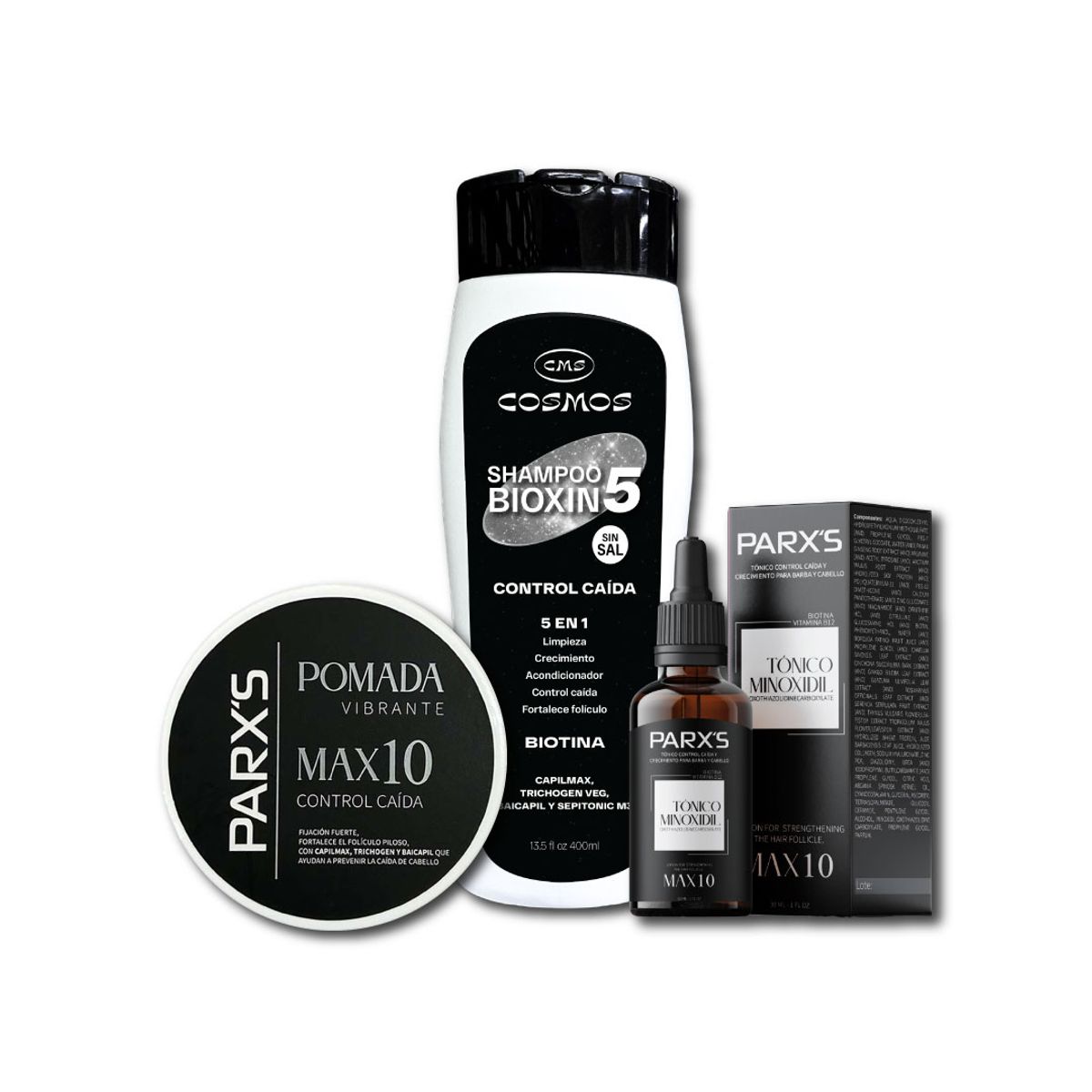 CMS BELLEZA - Combo Super MAX 10 Masculino CMS Cosmos Y Parx´s