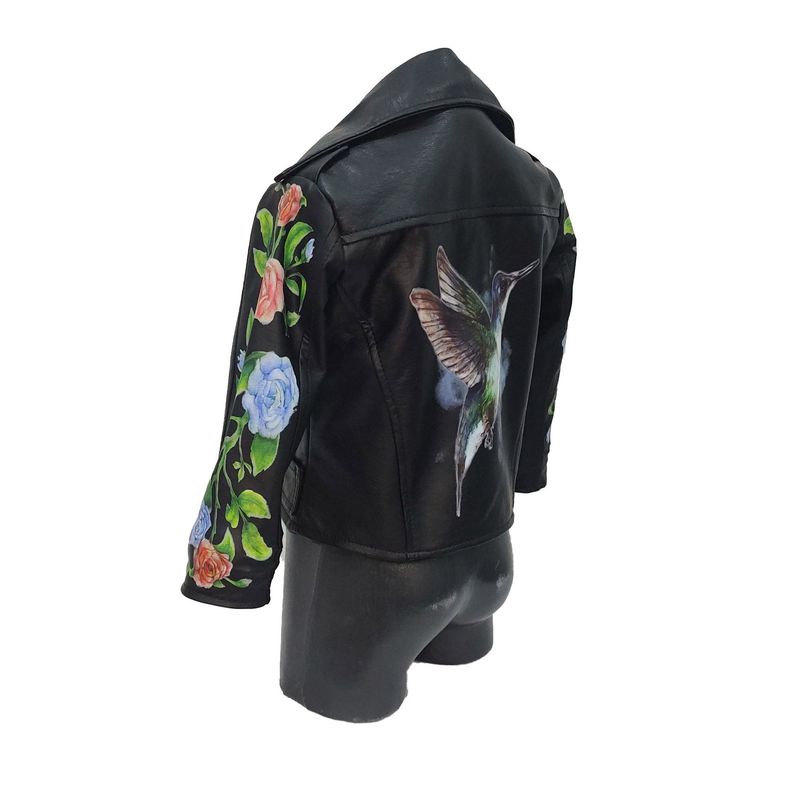 SACATE - Chaqueta para niña en cuero tex - Tipo colombiana